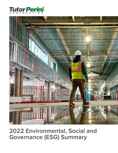 Thumbnail Tutor Perini Corporation
 ESG Report 2022