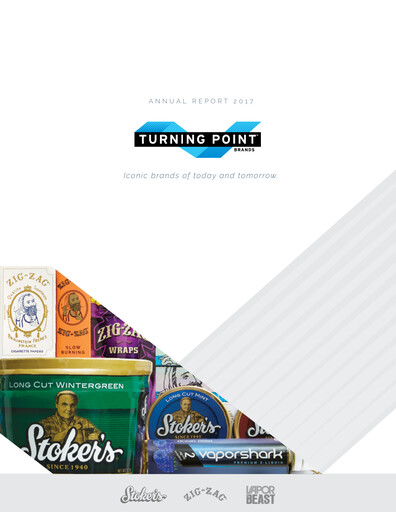 Miniature Turning Point Brands Rapport annuel 2017