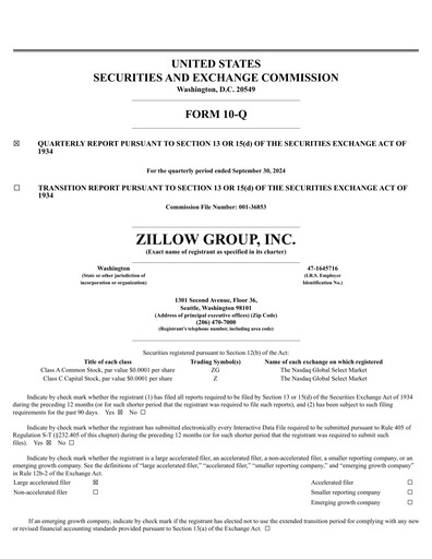 Thumbnail Zillow Quarterly Report 2024-q3
