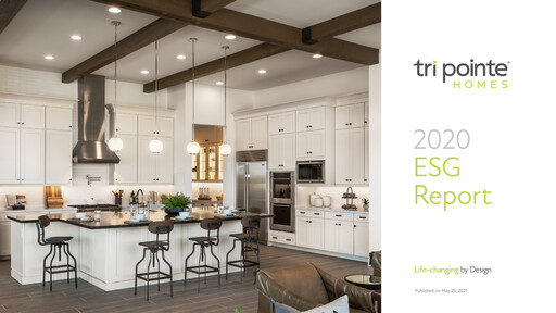 Thumbnail Tri Pointe Homes ESG Report 2020