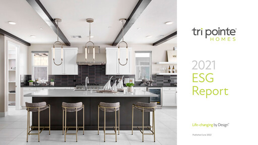 Thumbnail Tri Pointe Homes ESG Report 2021