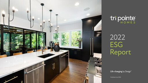 Thumbnail Tri Pointe Homes ESG Report 2022