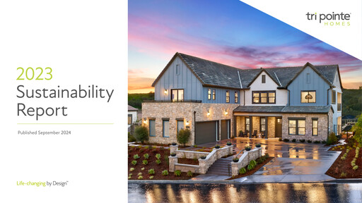 Thumbnail Tri Pointe Homes Sustainability Report 2023