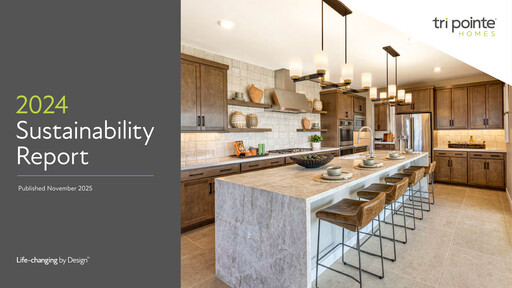 Thumbnail Tri Pointe Homes Sustainability Report 2024