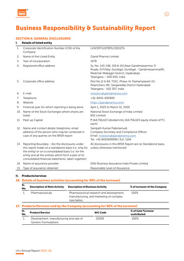 Thumbnail Gland Pharma
 ESG Report 2025-2026