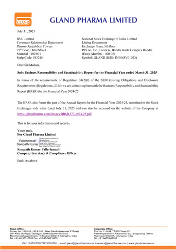 Thumbnail Gland Pharma
 ESG Report 2025