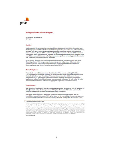 Vorschaubild GVS S.p.A. Finanzmitteilung 2019