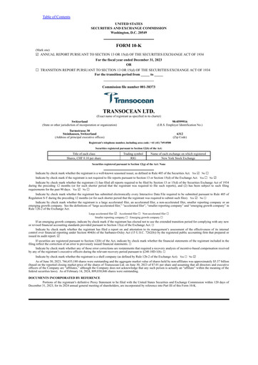 Thumbnail Transocean Annual Report 2023