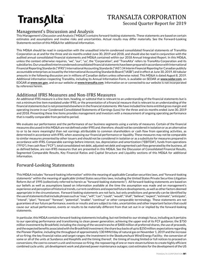 Thumbnail TransAlta Quarterly Report 2019-q2