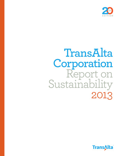Thumbnail TransAlta Sustainability Report 2013