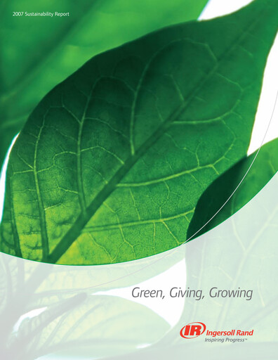 Thumbnail Trane Technologies
 Sustainability Report 2007