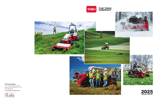 Thumbnail The Toro Company
 Annual Report 2025