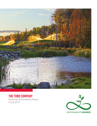 Thumbnail The Toro Company
 Sustainability Report 2019