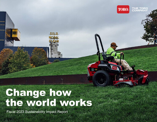 Thumbnail The Toro Company
 Sustainability Report 2023