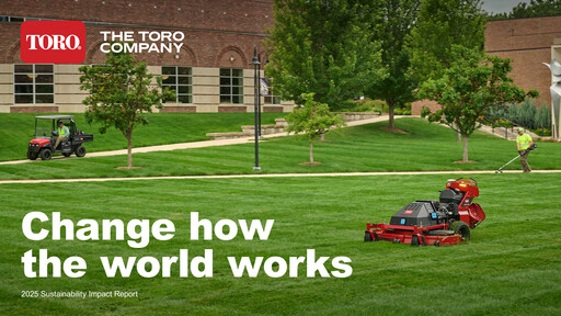 Thumbnail The Toro Company
 Sustainability Report 2025