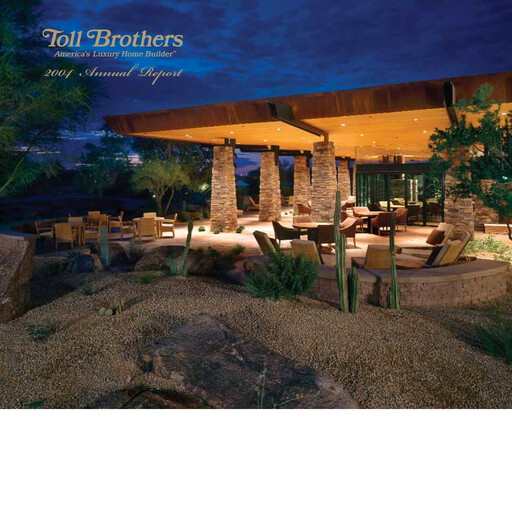 Thumbnail Toll Brothers
 Annual Report 2004