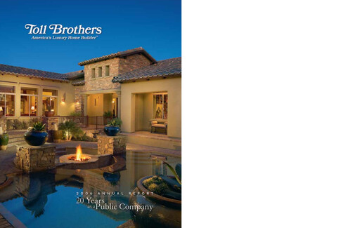 Thumbnail Toll Brothers
 Annual Report 2006