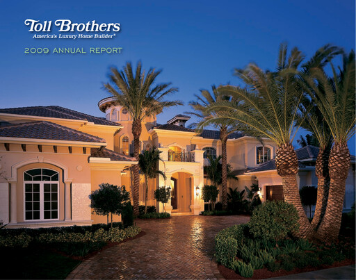 Thumbnail Toll Brothers
 Annual Report 2009