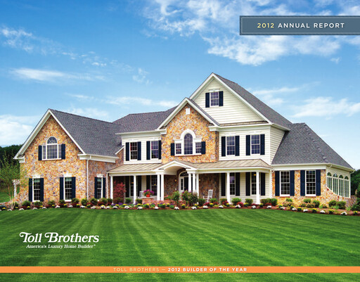 Thumbnail Toll Brothers
 Annual Report 2012