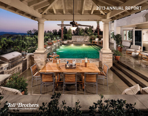 Thumbnail Toll Brothers
 Annual Report 2013