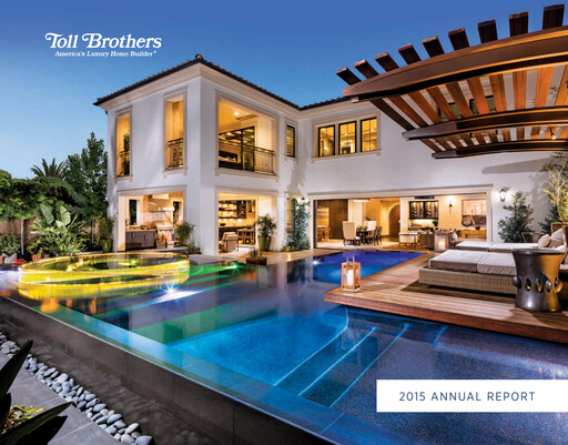 Thumbnail Toll Brothers
 Annual Report 2015