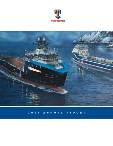 Thumbnail Tidewater Annual Report 2019
