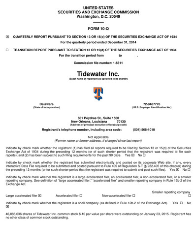 Thumbnail Tidewater Quarterly Report 2014-q4