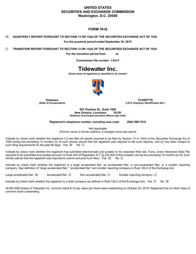 Thumbnail Tidewater Quarterly Report 2015-q3
