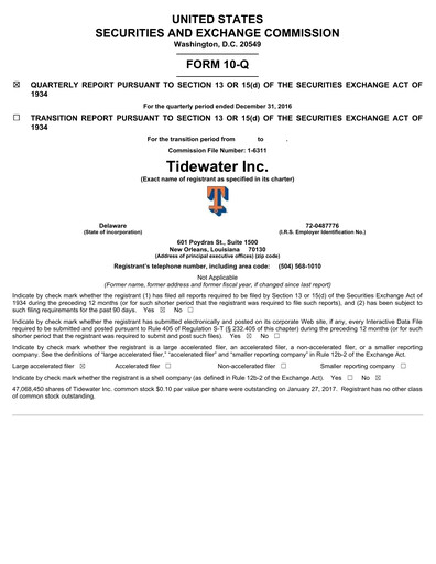 Thumbnail Tidewater Quarterly Report 2016-q4