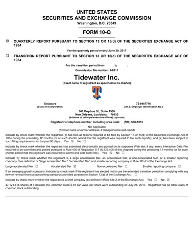 Thumbnail Tidewater Quarterly Report 2017-q2