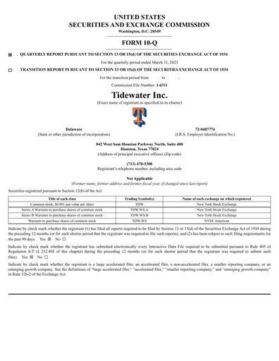 Thumbnail Tidewater Quarterly Report 2023-q1