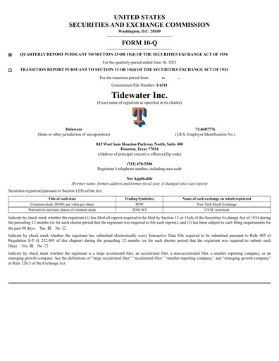 Thumbnail Tidewater Quarterly Report 2023-q2