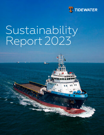 Vorschaubild Tidewater Nachhaltigkeitsbericht 2023