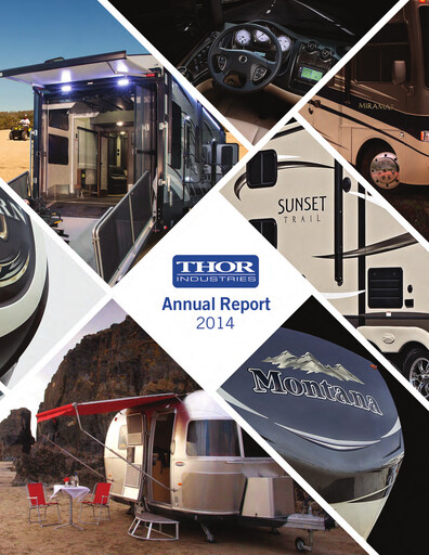 Thumbnail Thor Industries
 Annual Report 2014