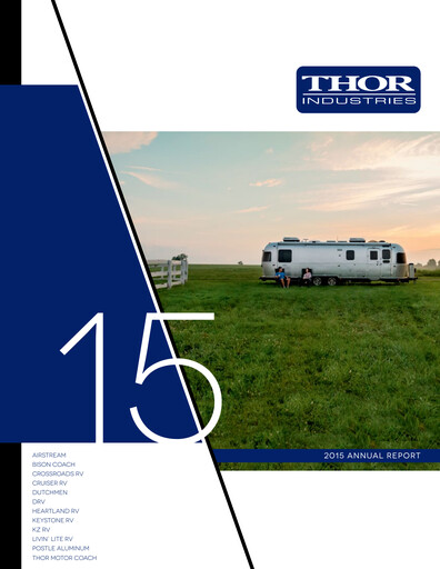 Thumbnail Thor Industries
 Annual Report 2015