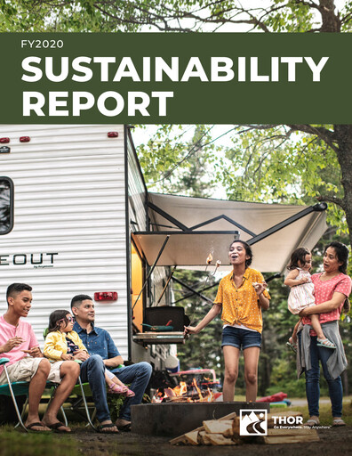 Thumbnail Thor Industries
 Sustainability Report 2020