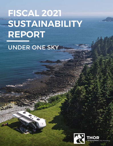 Thumbnail Thor Industries
 Sustainability Report 2021