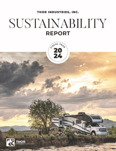 Thumbnail Thor Industries
 Sustainability Report 2024