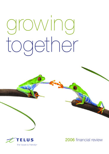 Thumbnail Telus Annual Report 2006