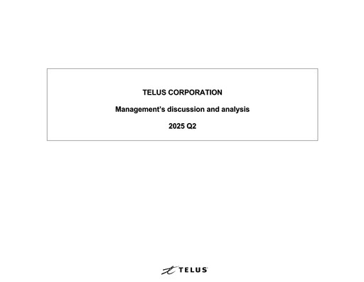 Thumbnail Telus Quarterly Report 2025-q2