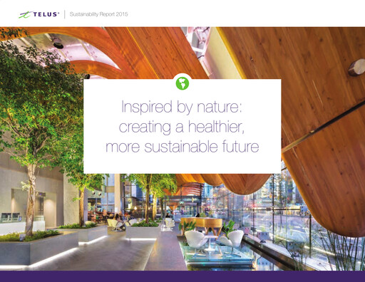 Thumbnail Telus Sustainability Report 2015