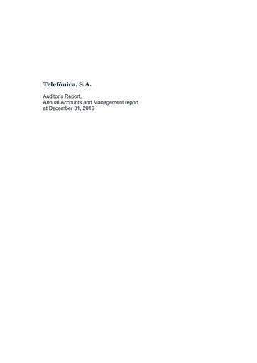 Thumbnail Telefónica Financial Statement 2019
