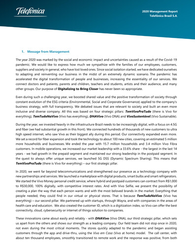 Thumbnail Telefonica Brasil Financial Statement 2020