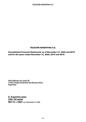 Thumbnail Telecom Argentina
 Financial Statement 2020