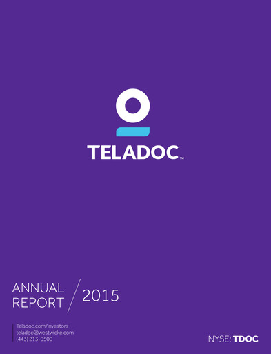 Vorschaubild Teladoc Health
 Jahresbericht 2015
