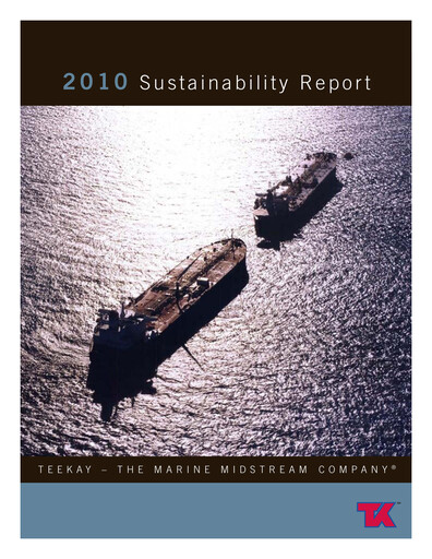 Thumbnail Teekay Sustainability Report 2010