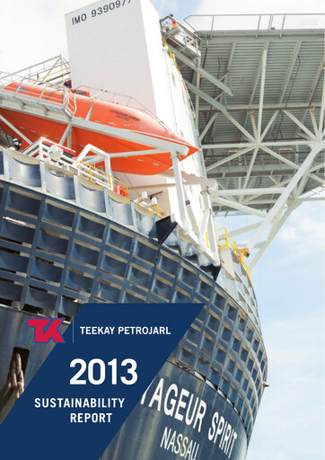 Thumbnail Teekay Sustainability Report 2013