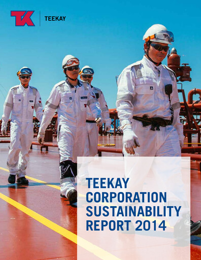 Thumbnail Teekay Sustainability Report 2014