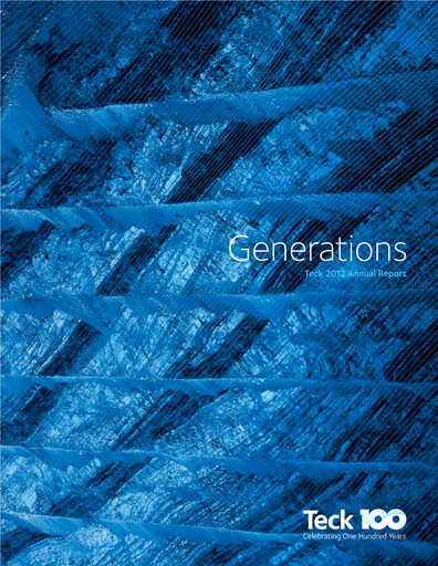 Thumbnail Teck Resources
 Annual Report 2012