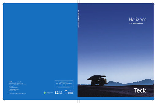 Thumbnail Teck Resources
 Annual Report 2017
